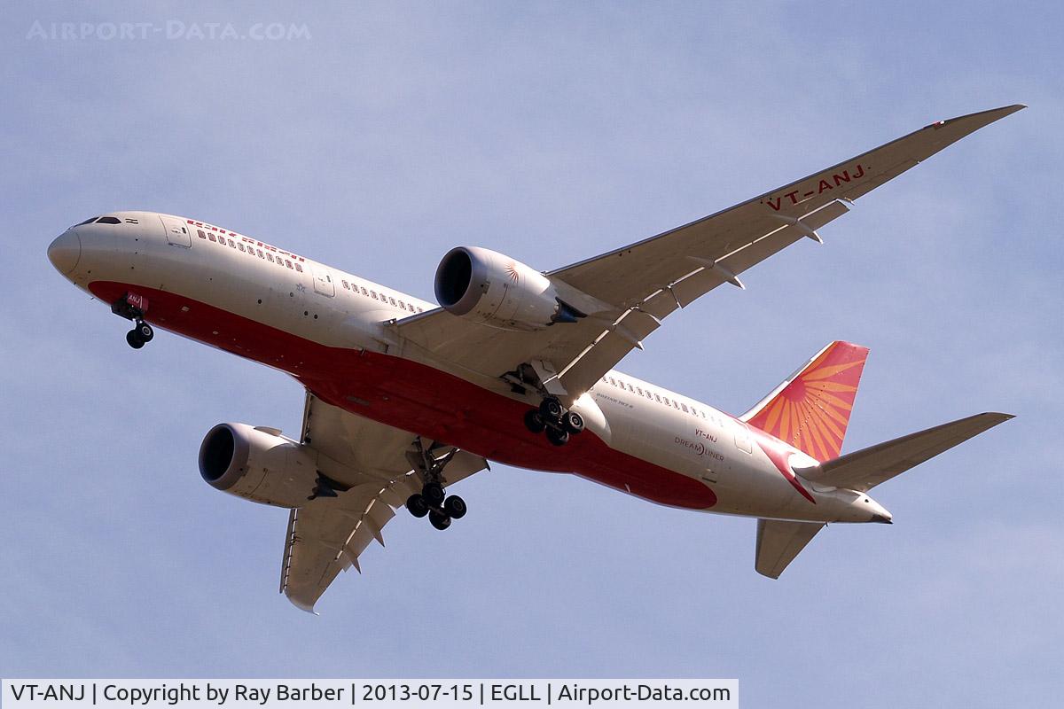 VT-ANJ, 2012 Boeing 787-8 Dreamliner C/N 36281, Boeing 787-8 Dreamliner [36281] (Air India) Home~G 15/07/2013. On approach 27R.