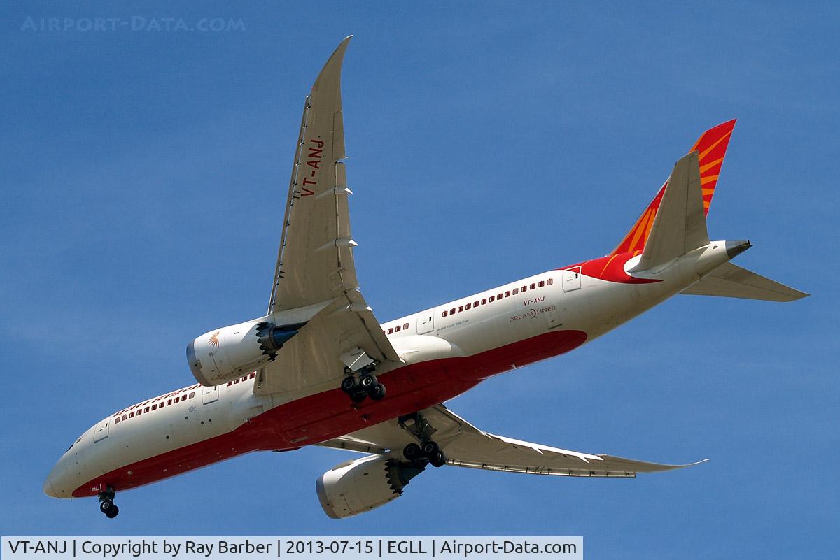 VT-ANJ, 2012 Boeing 787-8 Dreamliner C/N 36281, Boeing 787-8 Dreamliner [36281] (Air India) Home~G 15/07/2013. On approach 27R.