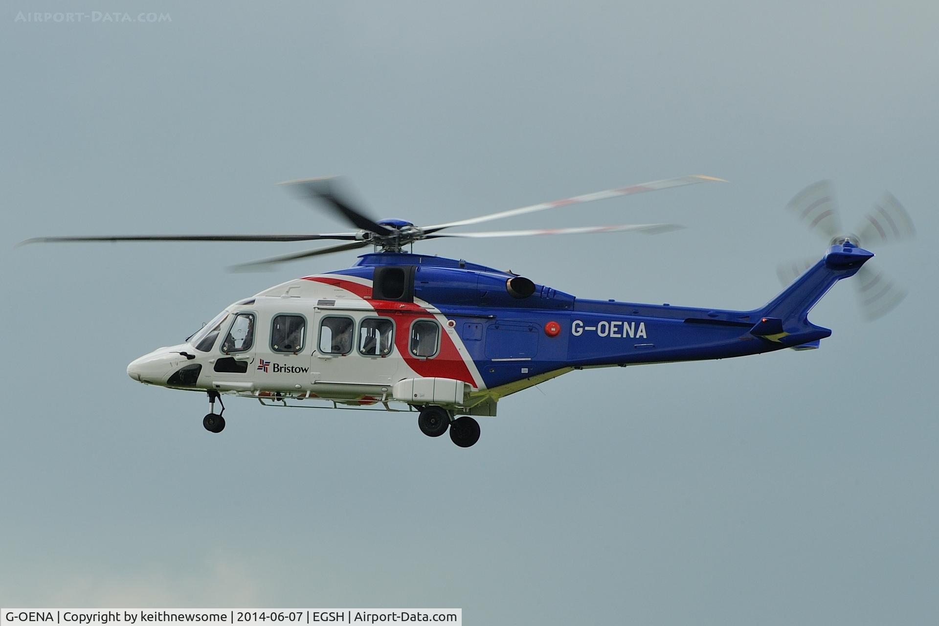 G-OENA, 2013 AgustaWestland AW189 C/N 49007, Training flight.