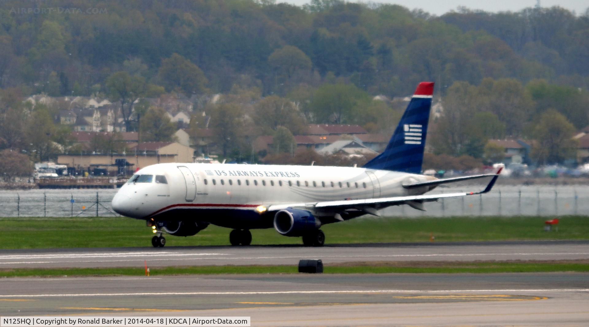 N125HQ, 2007 Embraer 175LR (ERJ-170-200LR) C/N 17000202, Start takeoff roll Reagan