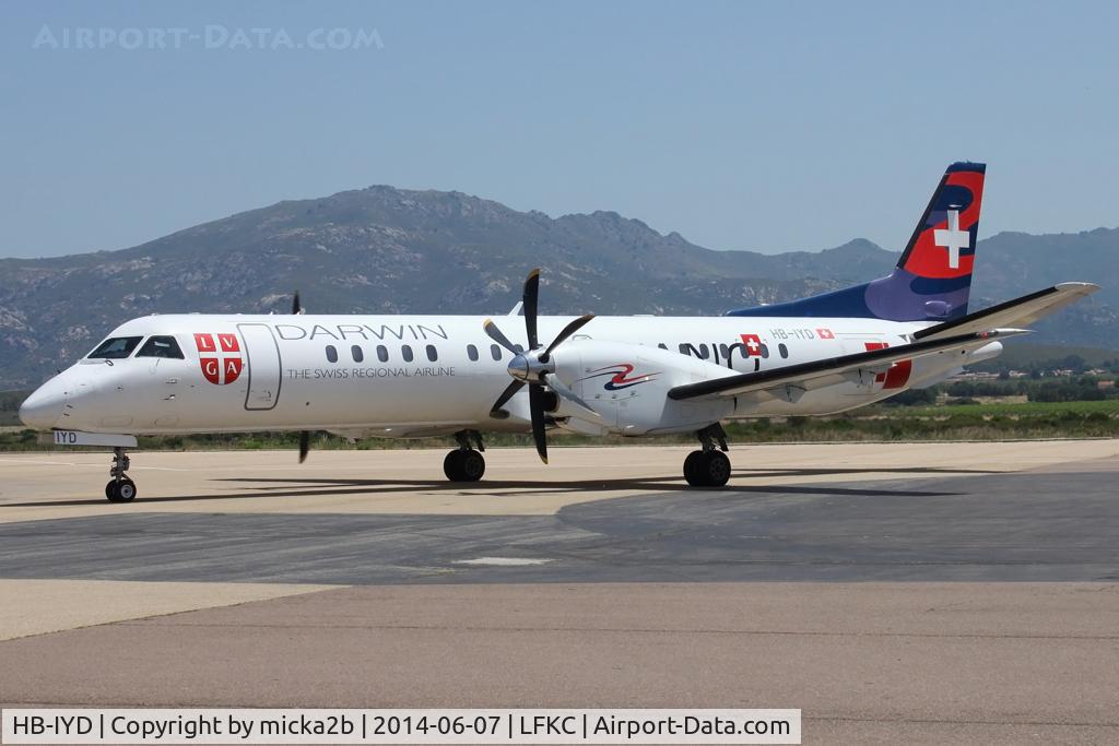 HB-IYD, 1998 Saab 2000 C/N 2000-059, Taxiing