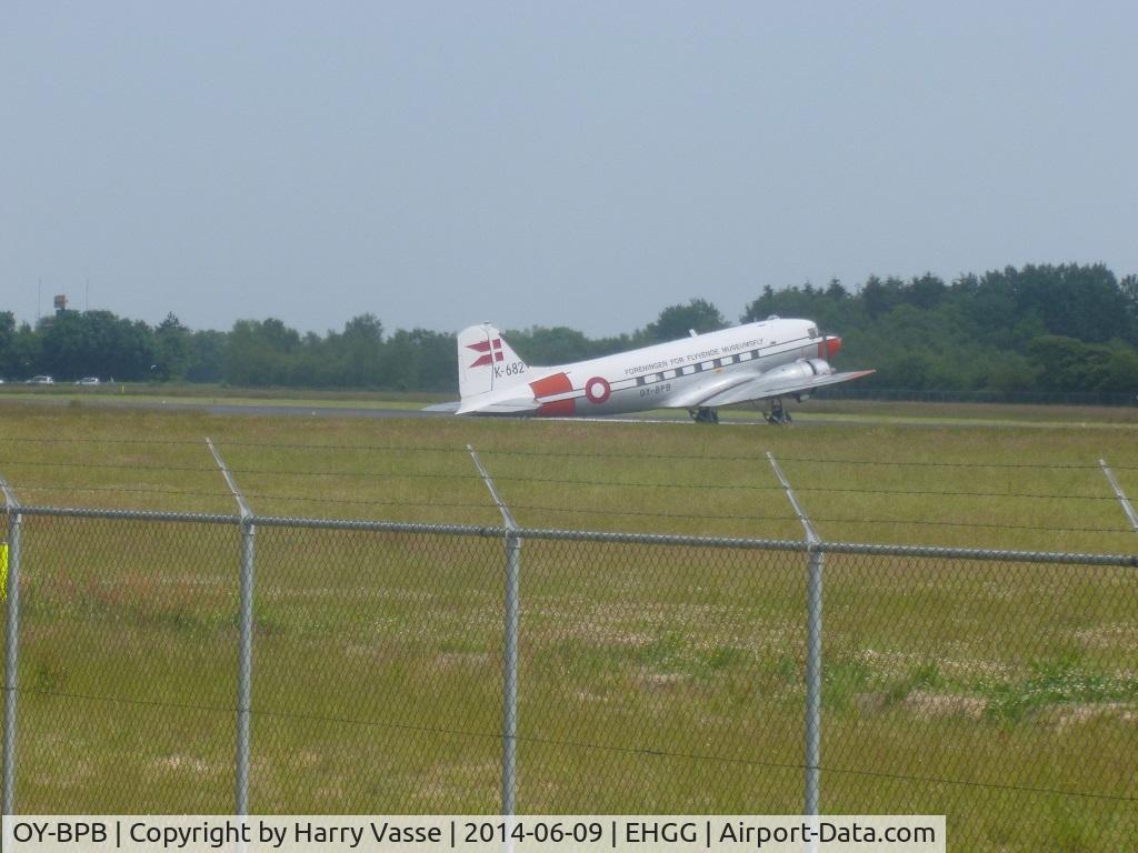 OY-BPB, 1943 Douglas C-47A-85-DL (DC-3A) Skytrain C/N 20019, Leaving Groningen Airport Eelde at 2 pm.