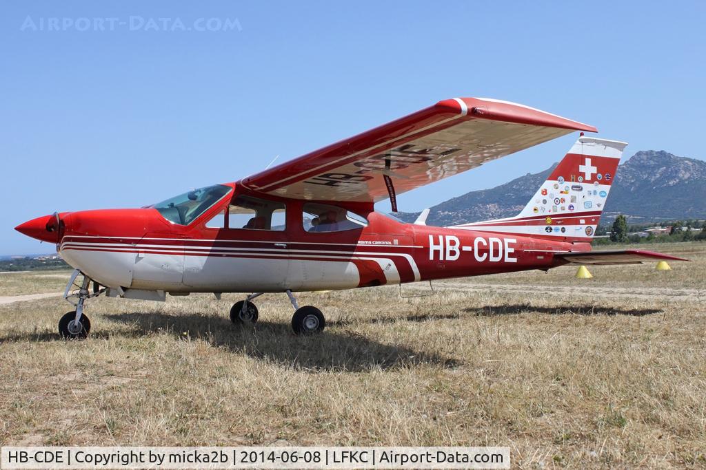 HB-CDE, 1973 Reims F177RG Cardinal RG C/N F177RG0077, Parked