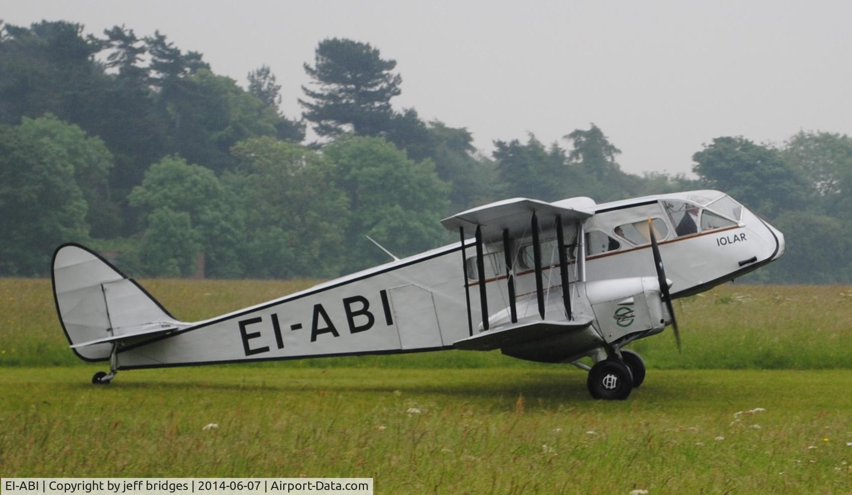 EI-ABI, 1936 De Havilland DH-84 Dragon 2 C/N 6105, iola at Hucknall 7th june 2014