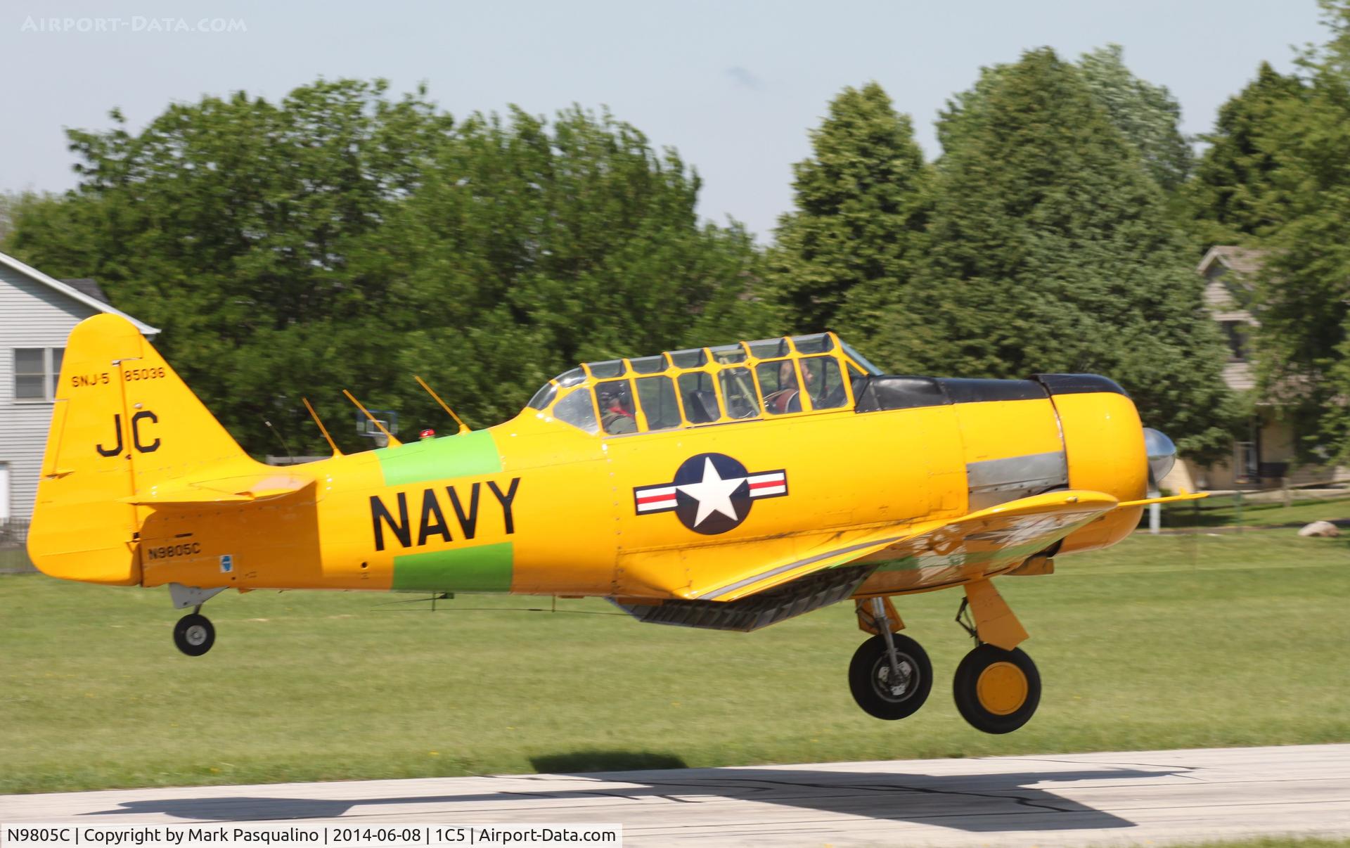 N9805C, 1945 North American SNJ-5B Texan C/N 85036, North American SNJ-5B