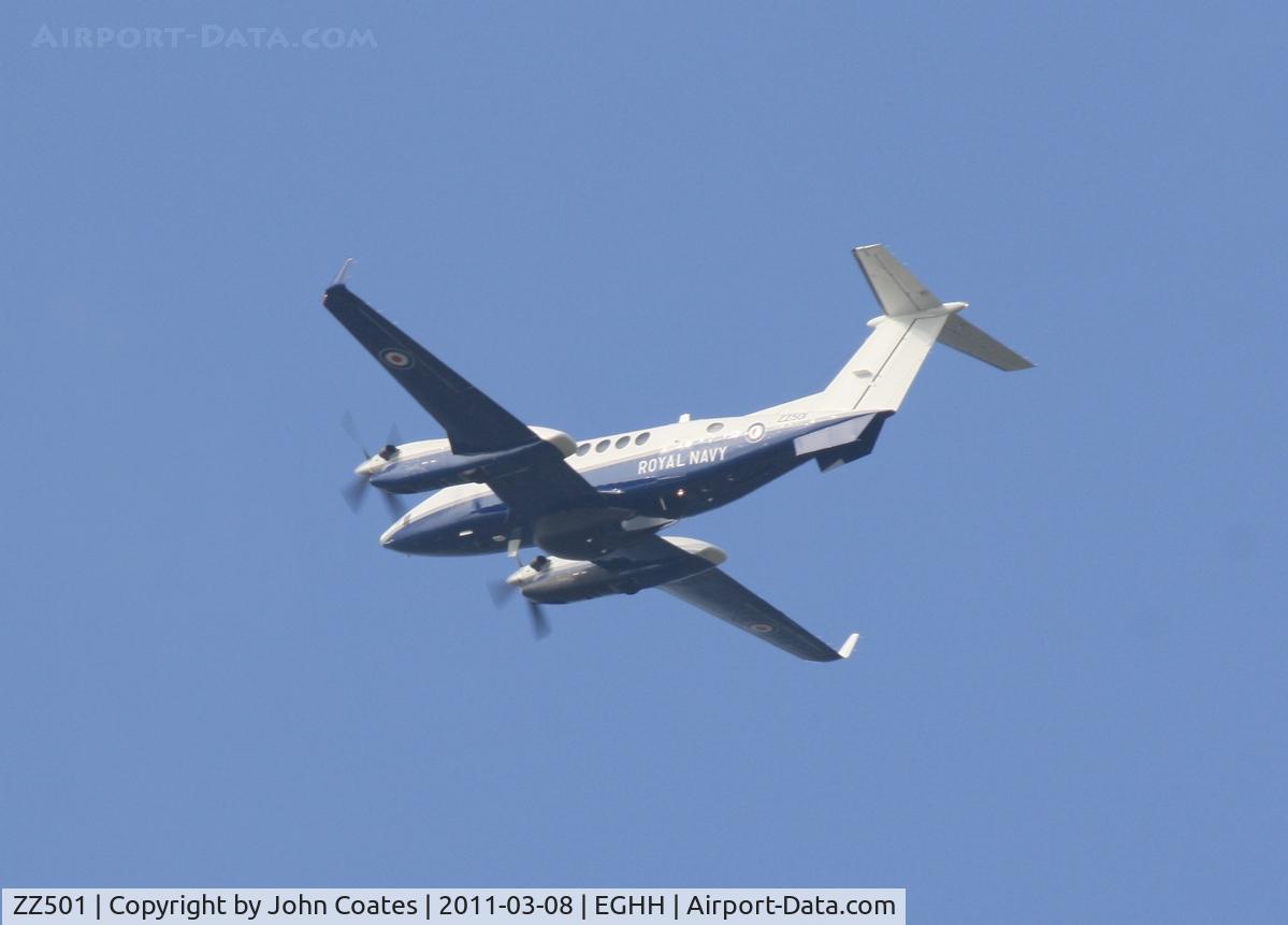 ZZ501, 2008 Hawker Beechcraft B350CER Avenger T1 C/N FL618, Air test from Cobham