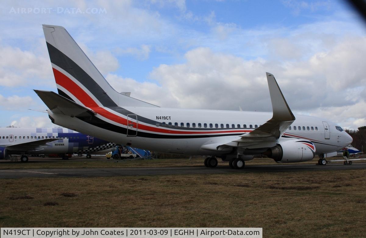 N419CT, 1991 Boeing 737-529 C/N 25419, At European