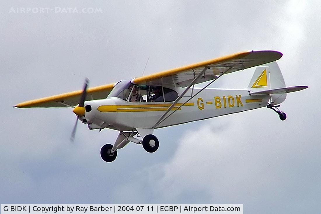 G-BIDK, 1958 Piper PA-18-150 Super Cub C/N 18-6591, Piper L-21A-105 Super Cub [18-565] Kemble~G 11/07/2004
