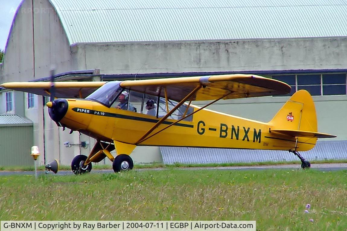 G-BNXM, 1954 Piper L-21B Super Cub (PA-18-135) C/N 18-4019, Piper L-21B-135 Super Cub [18-4019] Kemble~G 11/07/2004