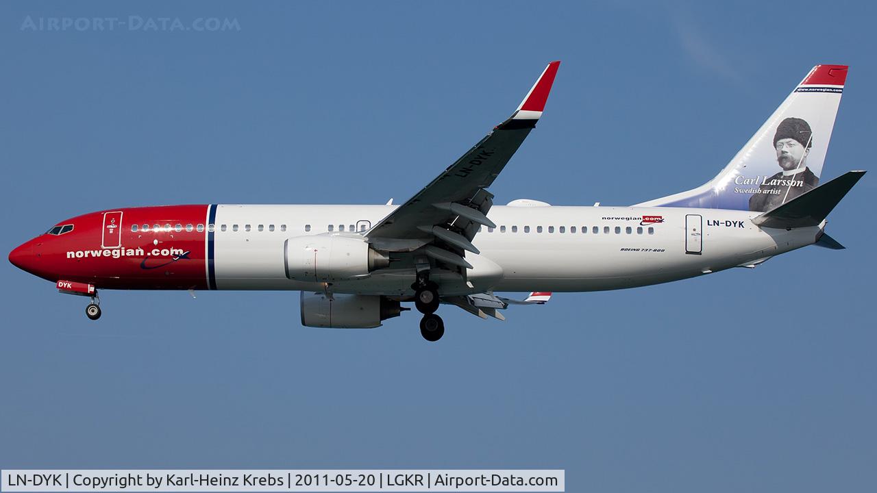 LN-DYK, 2011 Boeing 737-8JP C/N 39046, Norwegian Air Shuttle