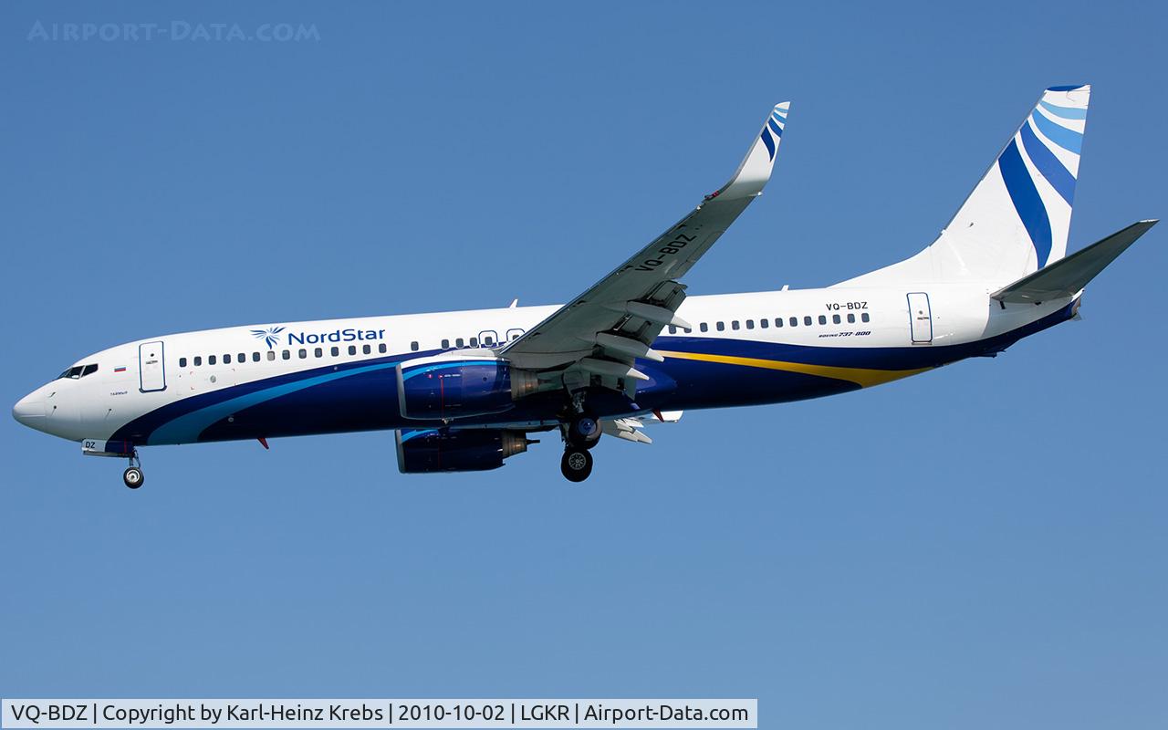 VQ-BDZ, 1998 Boeing 737-8K5 C/N 27978, NordStar