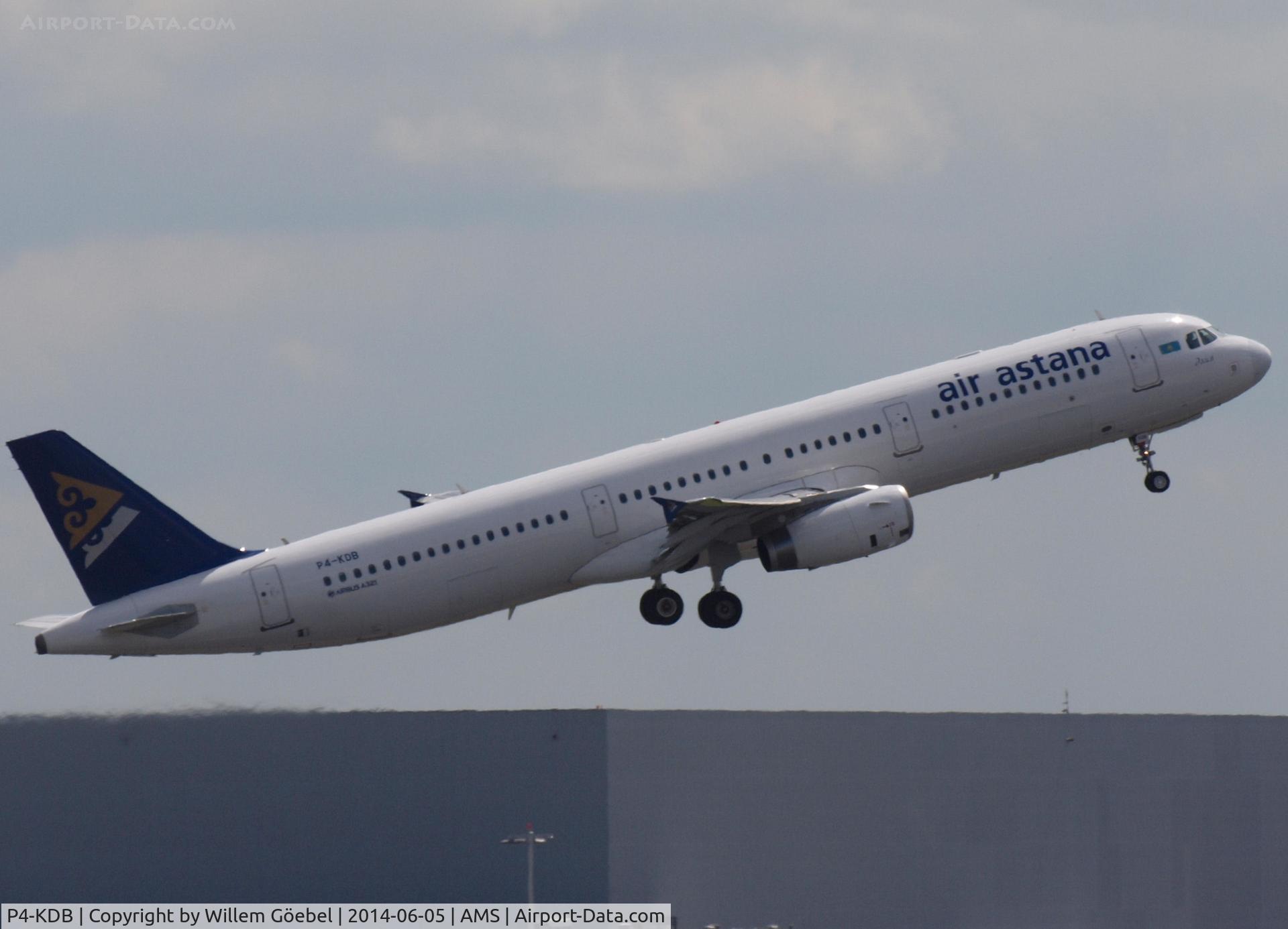 P4-KDB, 2012 Airbus A321-231 C/N 5404, Take of from runway 18L of Schiphol Airport