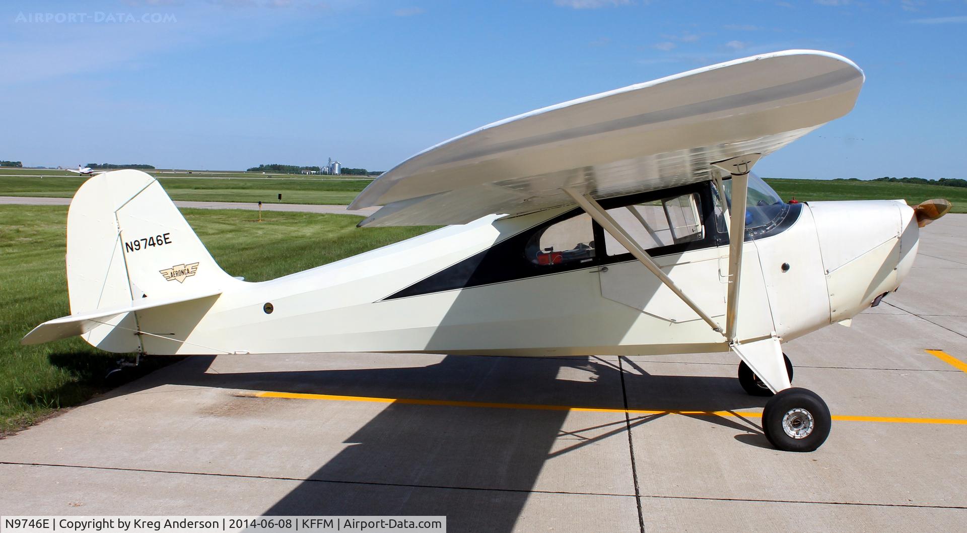 N9746E, 1946 Aeronca 11AC Chief C/N 11AC-1395, 2014 EAA Chapter 1174 Fly-in Breakfast