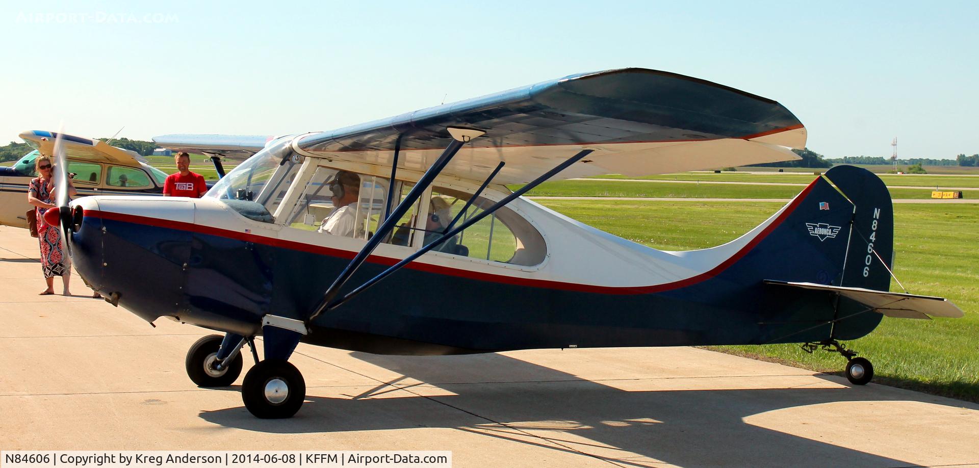 N84606, 1946 Aeronca 7AC Champion C/N 7AC-3317, 2014 EAA Chapter 1174 Fly-in Breakfast