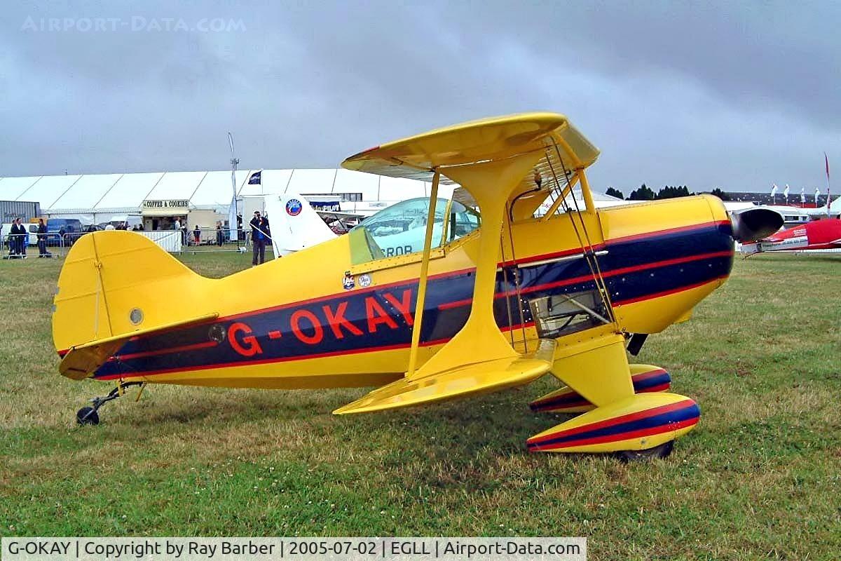 G-OKAY, 1977 Pitts S-1E Special C/N 12358, Pitts S-1E Special [12358] Kemble~G 02/07/2005