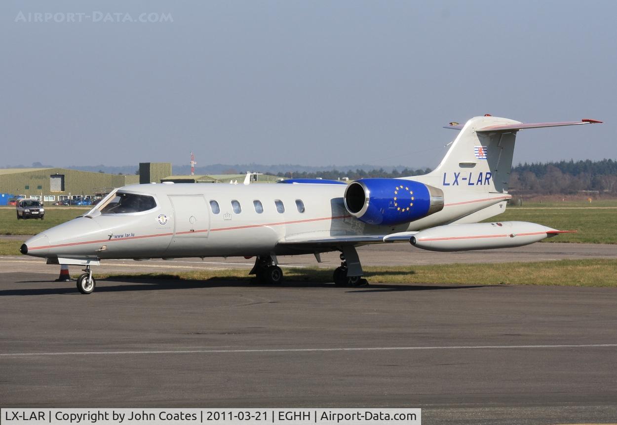 LX-LAR, 1989 Learjet 35A C/N 35A-653, At Sigs