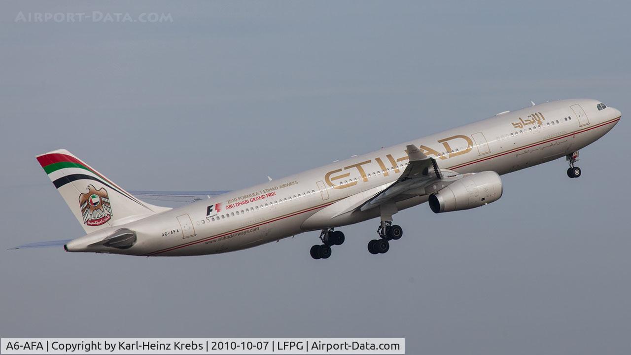 A6-AFA, 2009 Airbus A330-343X C/N 1071, Etihad