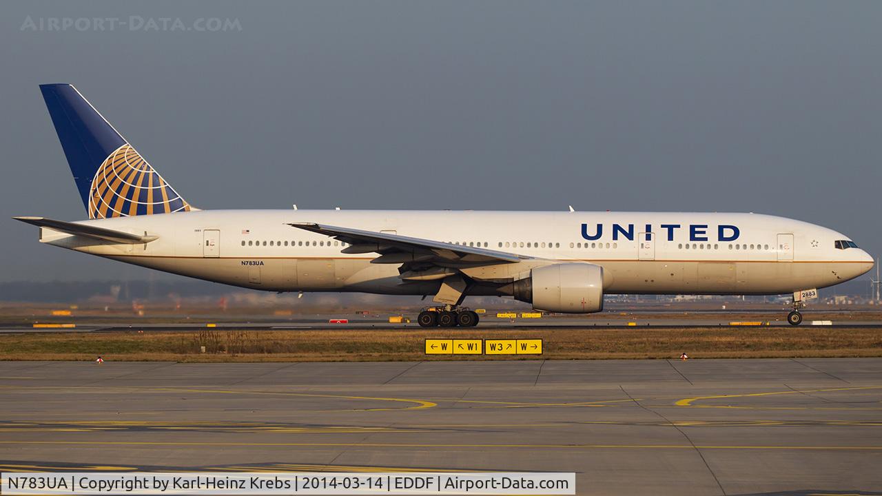 N783UA, 1997 Boeing 777-222/ER C/N 26950, United