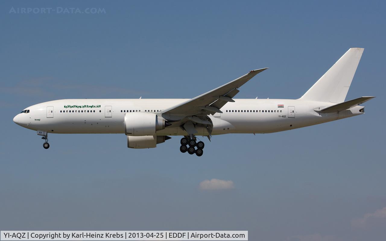 YI-AQZ, 2012 Boeing 777-29MLR C/N 40993, Iraqi Airways