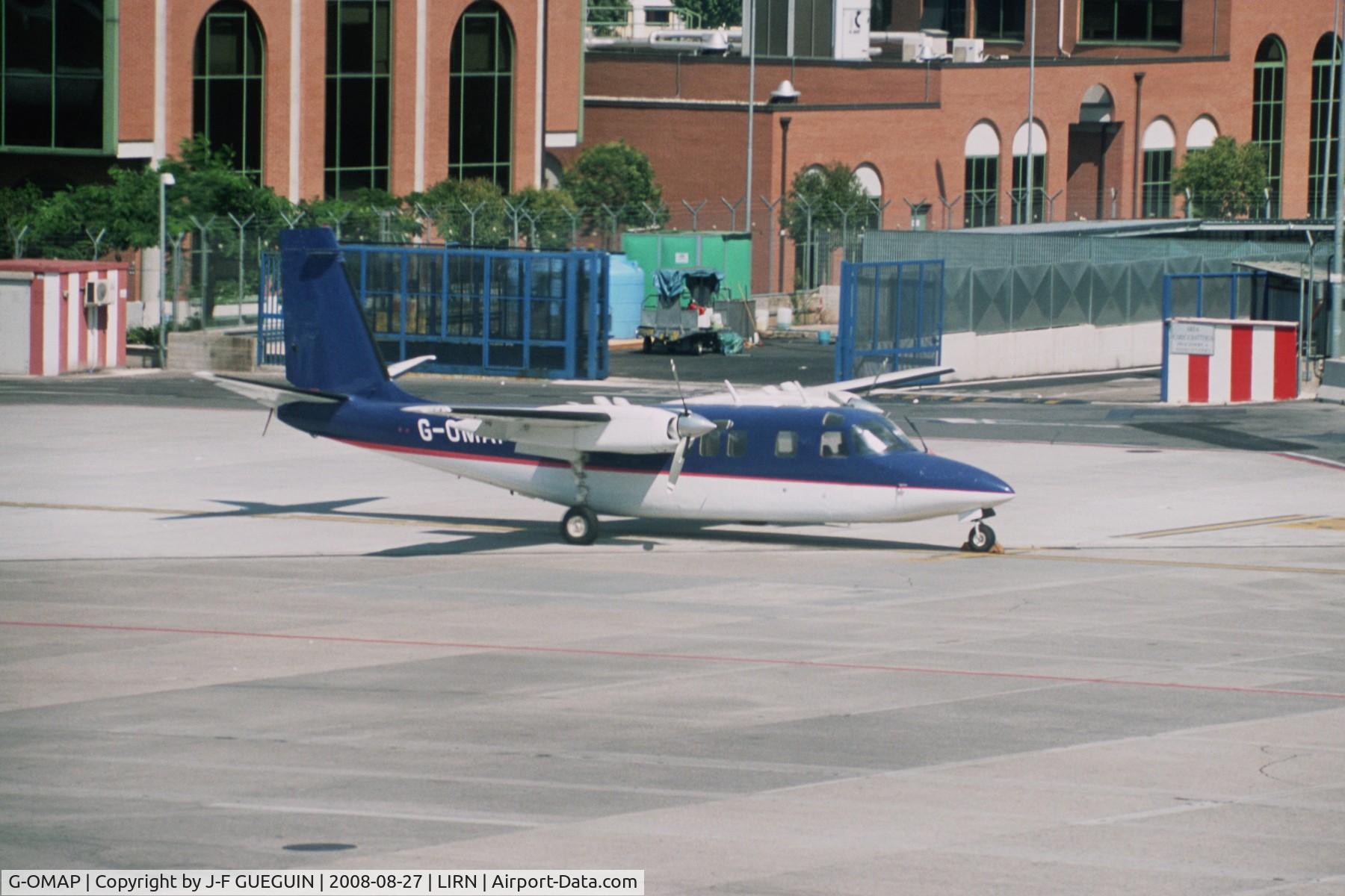 G-OMAP, 1973 Rockwell Commander 685 C/N 12036, G-OMAP at Naples-Capodichino airport.