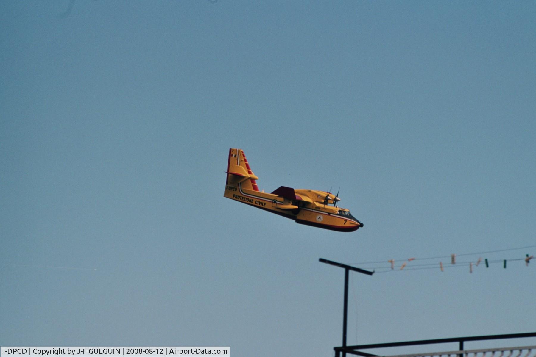 I-DPCD, 1994 Canadair CL-215-6B11 CL-415 C/N 2003, I-DPCD in action over Formia (Italy).