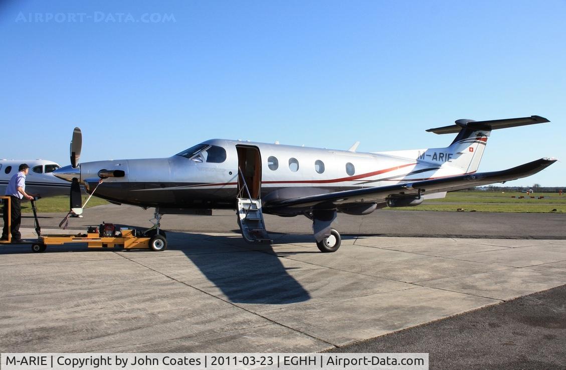 M-ARIE, 2010 Pilatus PC-12/47E C/N 1235, At Pilatus Centre