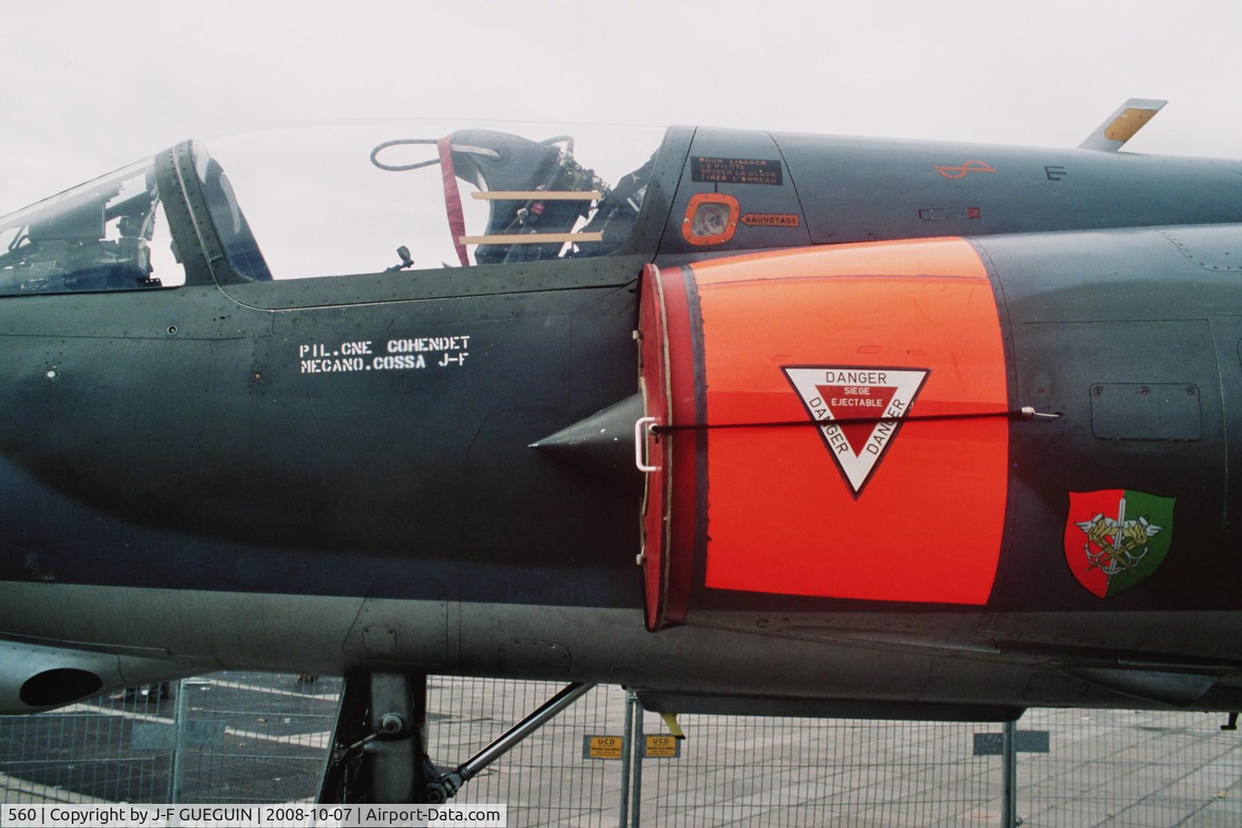 560, Dassault Mirage IIIE(R) C/N 560, On display at Paris-Champs Elysées for the exhibition 