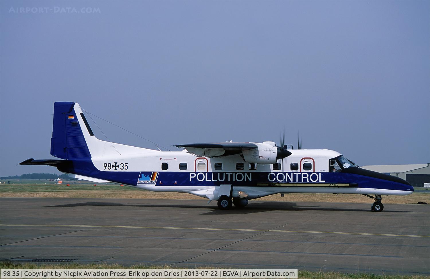 98 35, 2011 Dornier (RUAG) Do.228NG C/N 8302, German Navy Do-228NG 9835 is used for Air Pollution patrols