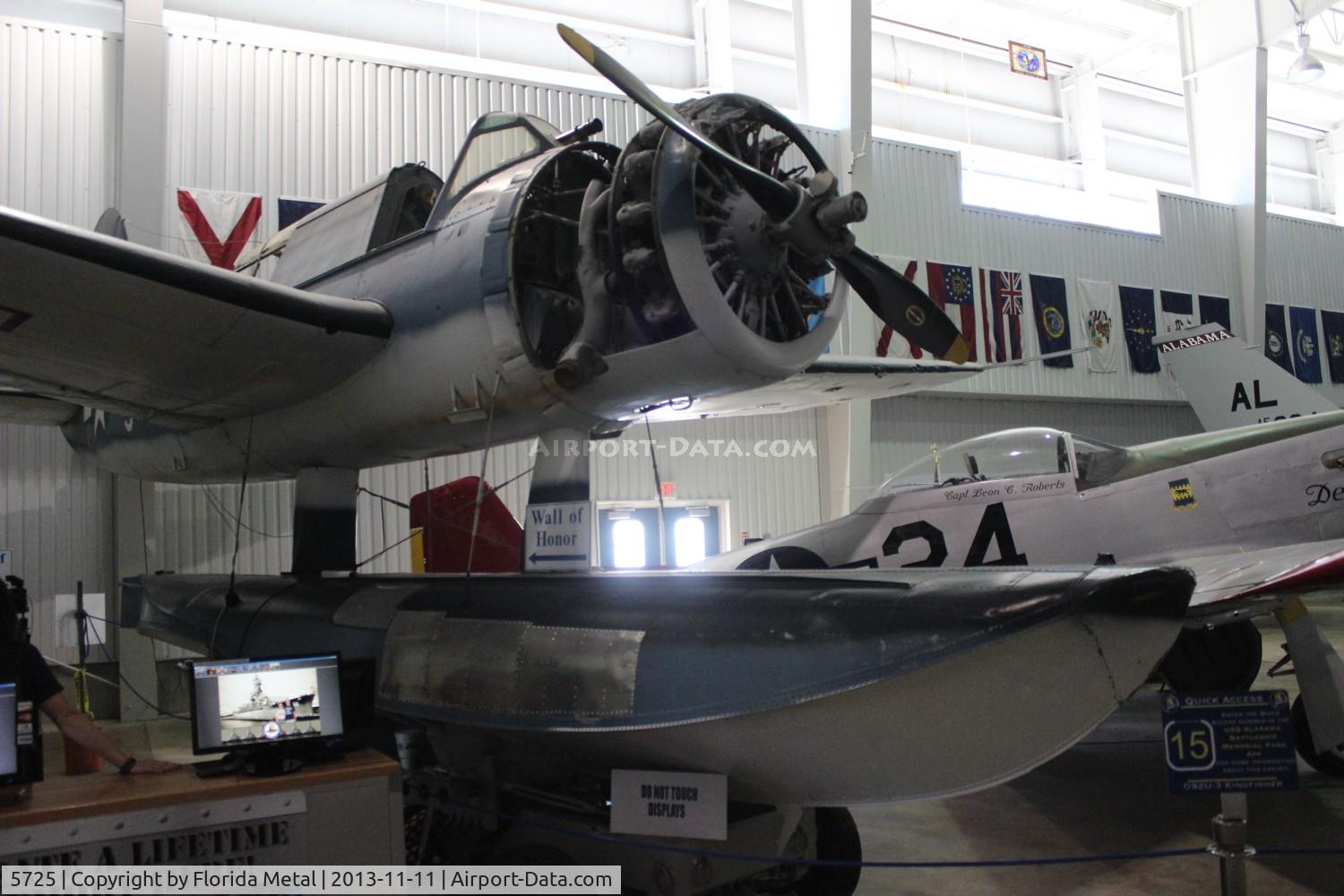 5725, 1942 Vought OS2U-3 Kingfisher C/N CV59250, OS2U-3 Kingfisher at Battleship Alabama