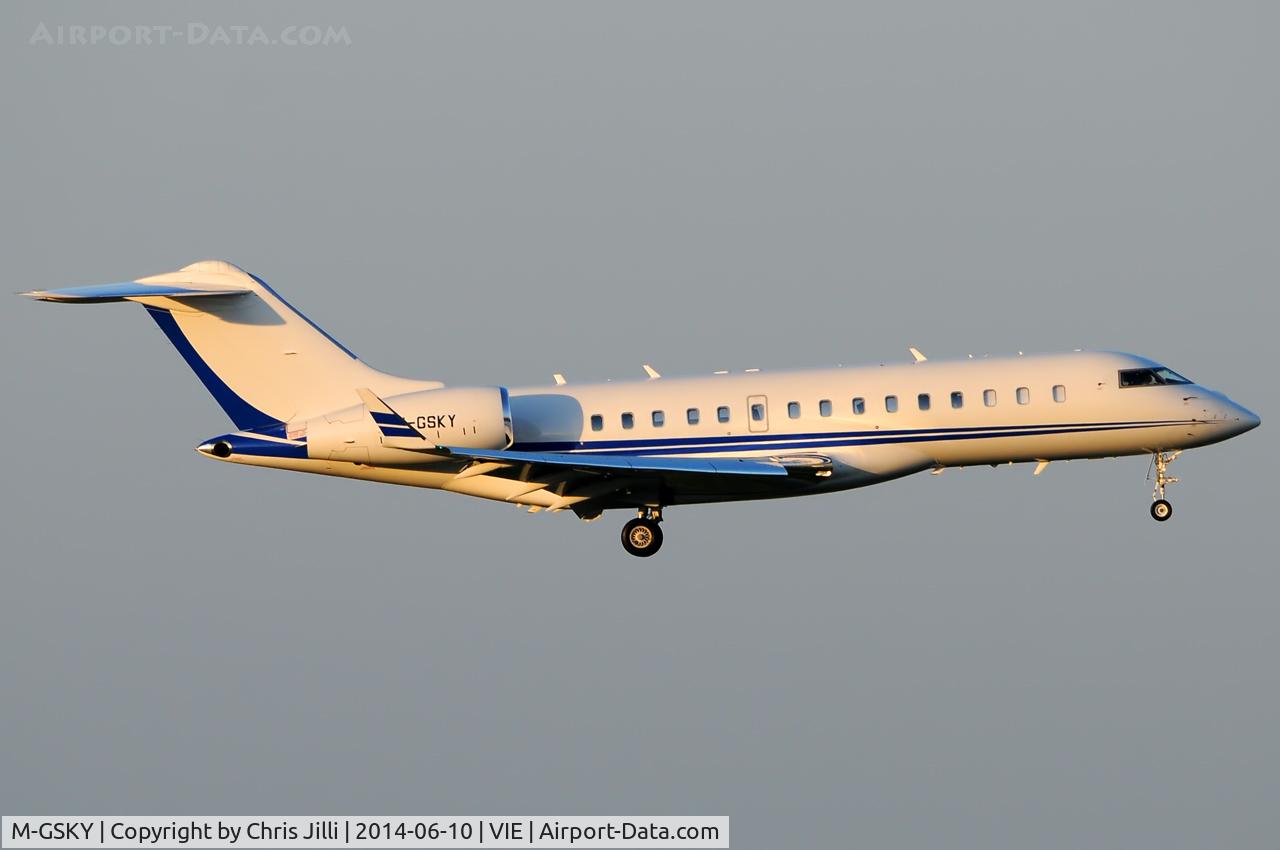 M-GSKY, 2010 Bombardier BD700-1A10 Global Express C/N 9420, Private