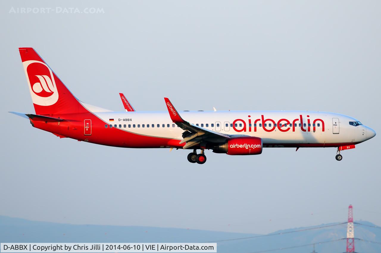 D-ABBX, 2007 Boeing 737-86J C/N 34969, Air Berlin