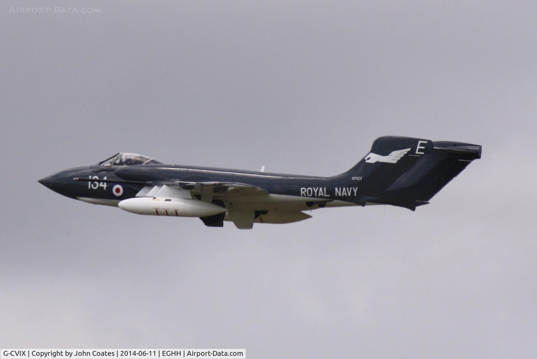 G-CVIX, 1963 De Havilland DH-110 Sea Vixen D.3 C/N 10132, Off on air test - again