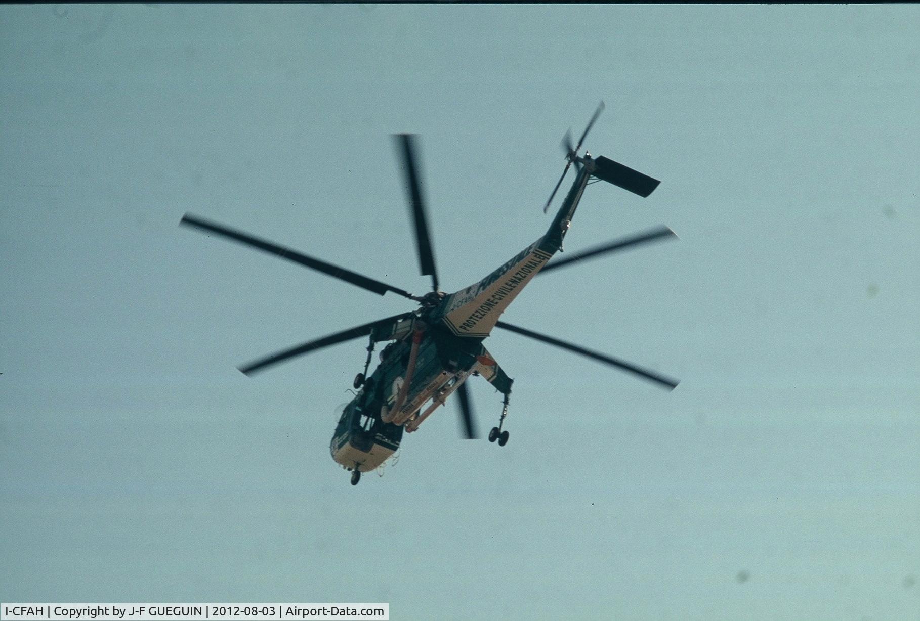 I-CFAH, 1969 Sikorsky S-64F Skycrane C/N 64-080, I-CFAH, c/n 64-080, in action over Formia (Italy).