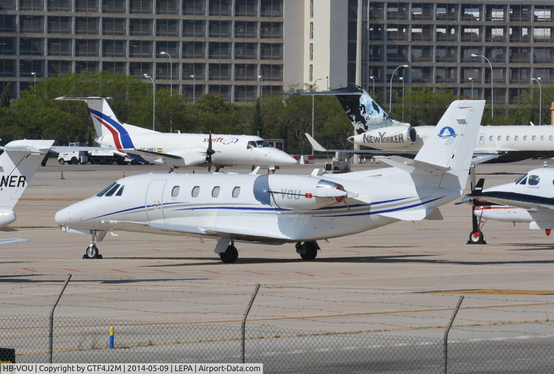 HB-VOU, 2000 Cessna 560XL Citation Excel C/N 560-5070, HB-VOU Palma 9.5.14