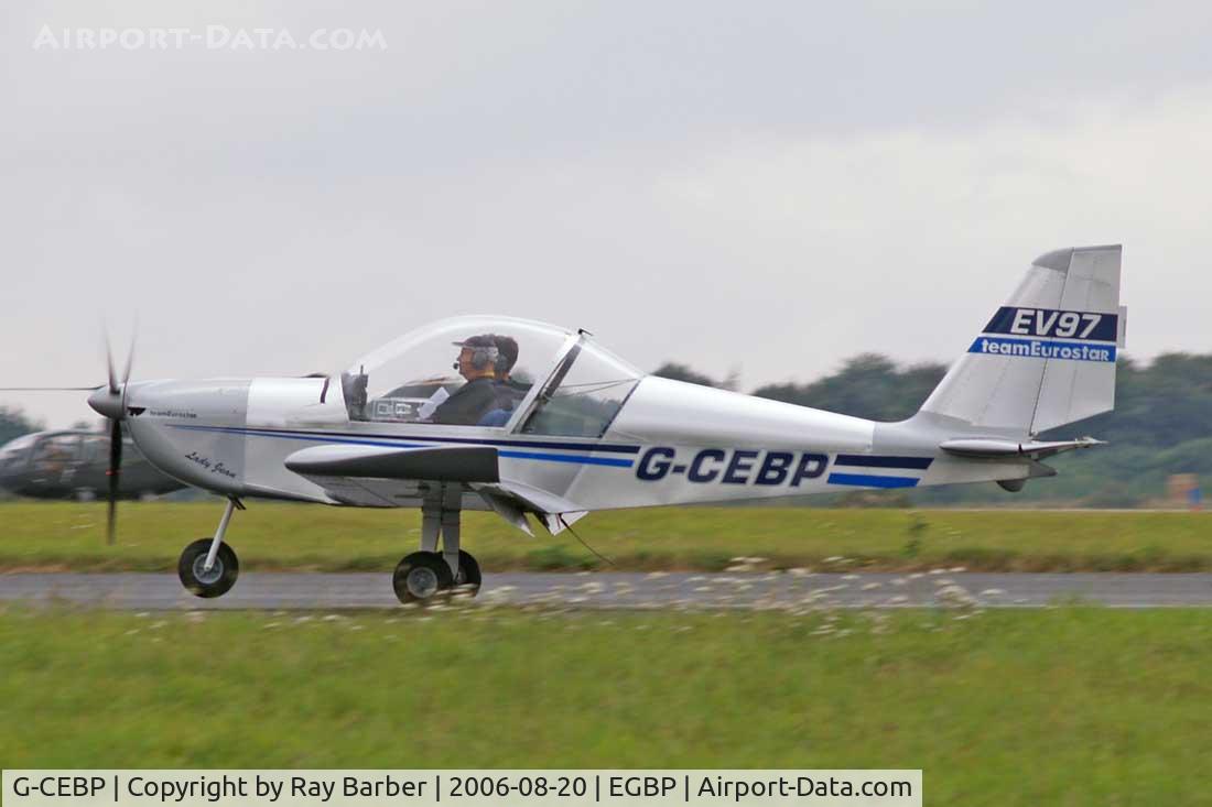 G-CEBP, 2006 Aerotechnik EV-97 Eurostar C/N 2825, Aerotechnik EV-97 Team Eurostar [2006-2825] Kemble~G 20/08/2006
