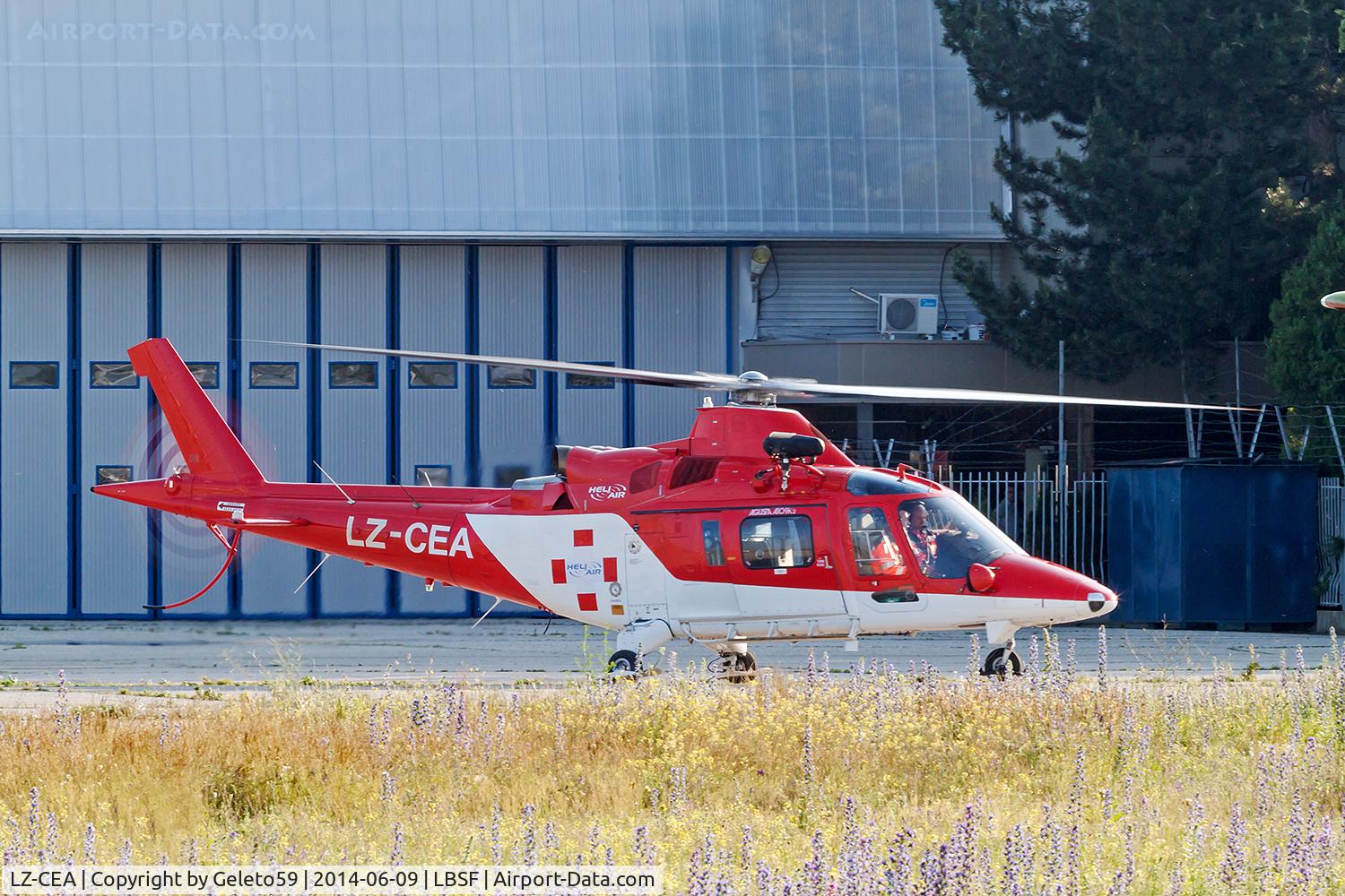 LZ-CEA, 1992 Agusta A-109K-2 C/N 10002, Taxiing to RWY 09