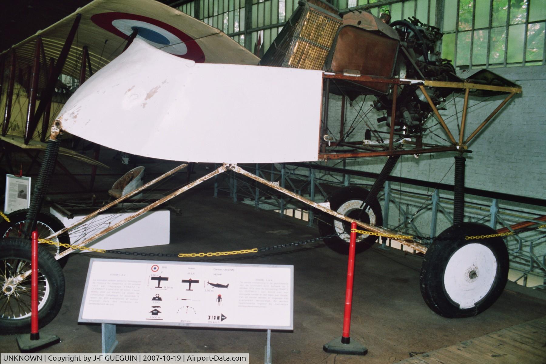 UNKNOWN, Voisin III LA.S C/N unknown, Part of unidentified Voisin III LA.S preserved in belgian Musée Royal de l'Armée.