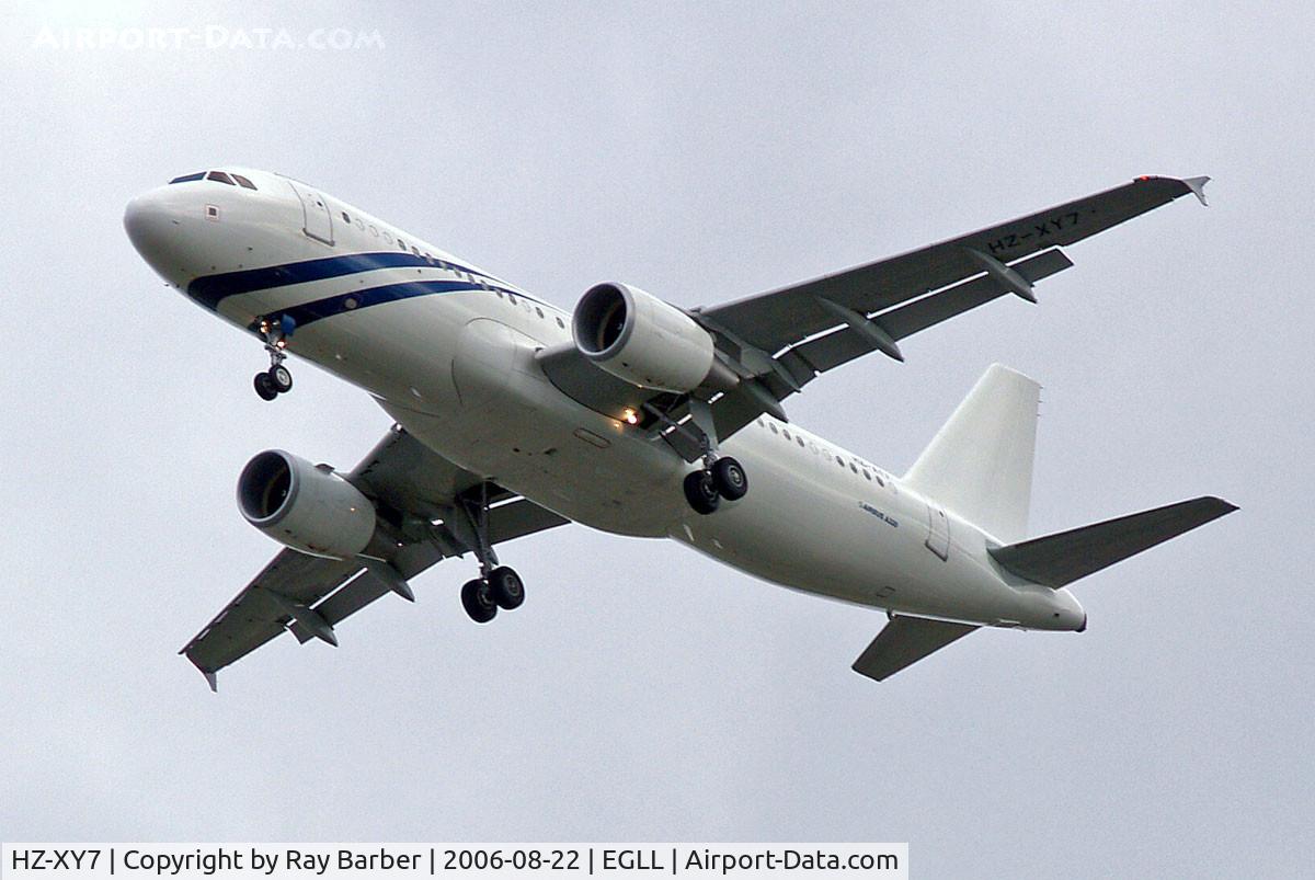 HZ-XY7, 2004 Airbus A320-214 C/N 2165, Airbus A320-214 [2165] (National Air Services) Home~G 22/08/2006. On approach 27R.