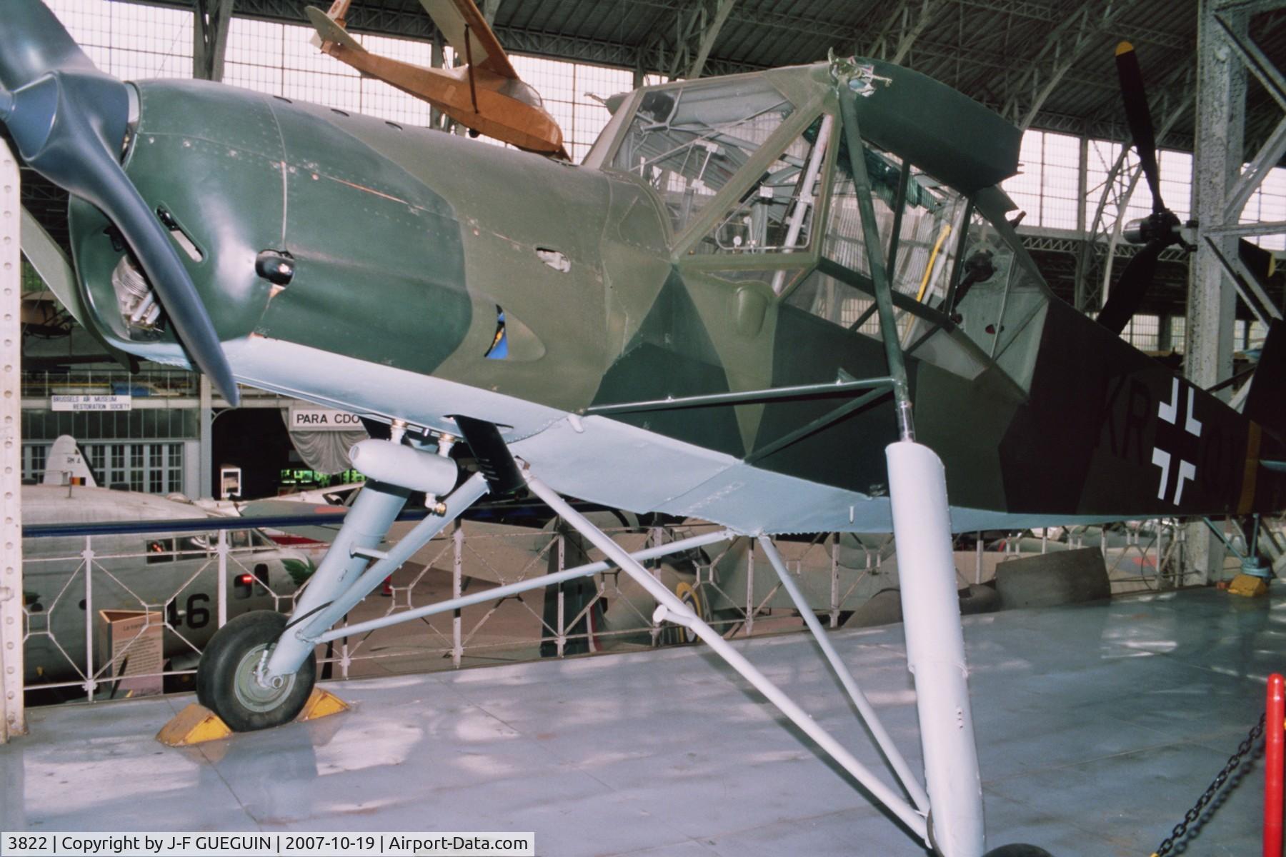 3822, Fieseler S-14B Storch (Fi-156C-3) C/N 5503, Storch WNr 5503 preserved in belgian Musée Royal de l'Armée.