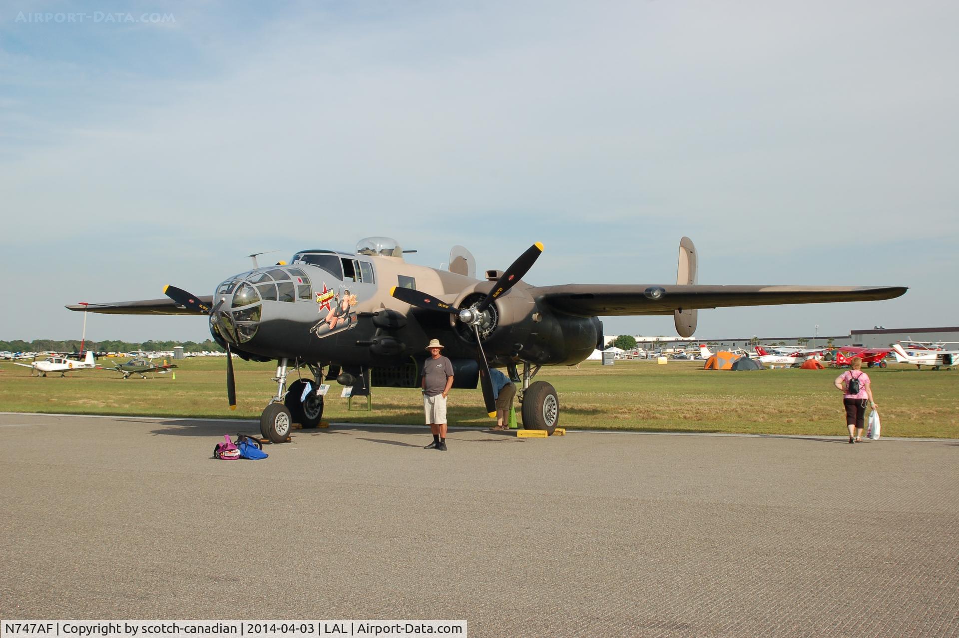 N747AF, 1944 North American B-25J Mitchell Mitchell C/N 108-33731, 1944 North American B-25J Mitchell, N747AF, at 2014 Sun n Fun, Lakeland Linder Regional Airport, Lakeland, FL