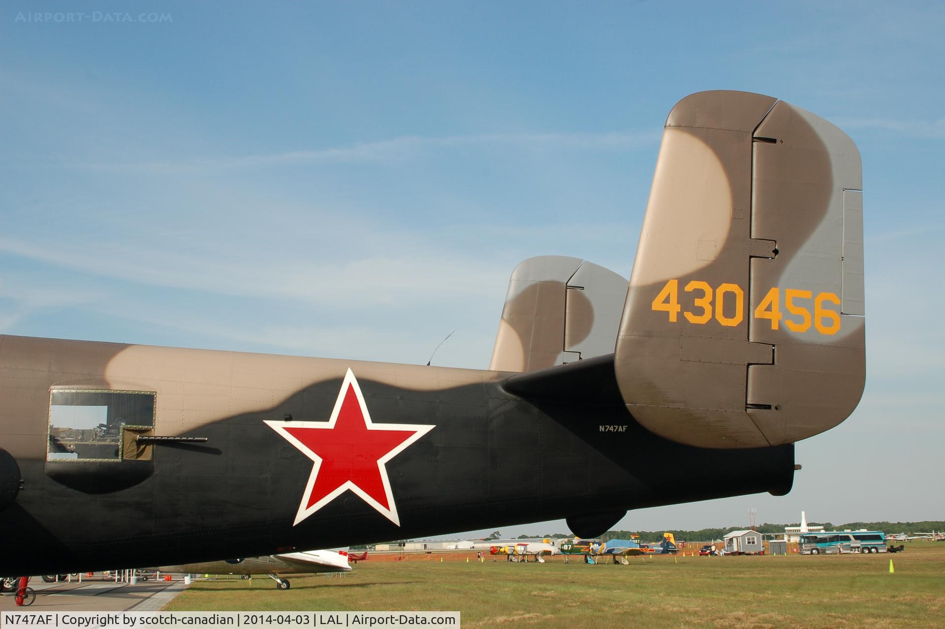 N747AF, 1944 North American B-25J Mitchell Mitchell C/N 108-33731, 1944 North American B-25J Mitchell, N747AF, at 2014 Sun n Fun, Lakeland Linder Regional Airport, Lakeland, FL