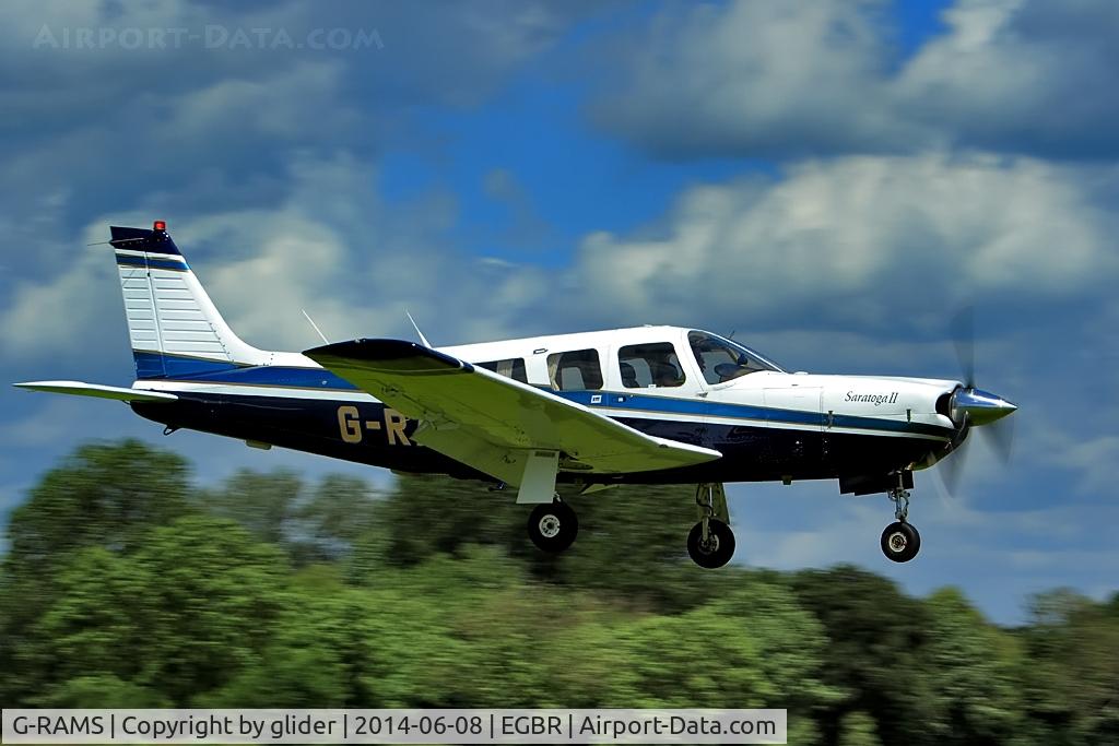 G-RAMS, 1980 Piper PA-32R-301 Saratoga SP C/N 32R-8013134, Finals rwy 11