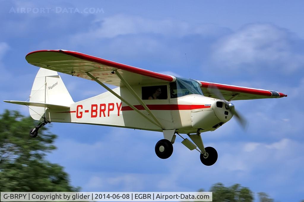 G-BRPY, 1948 Piper PA-15 Vagabond Vagabond C/N 15-141, Cliff at the helm!!