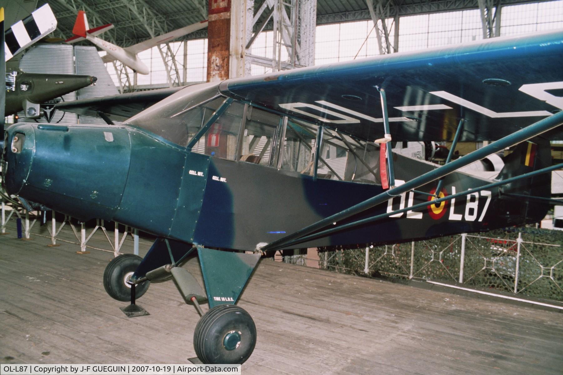 OL-L87, Piper L-18C Super Cub (PA-18-95) C/N 18-3149, L-18C Super Cub (ex-US serial 53-4749) preserved in belgian Musée Royal de l'Armée.