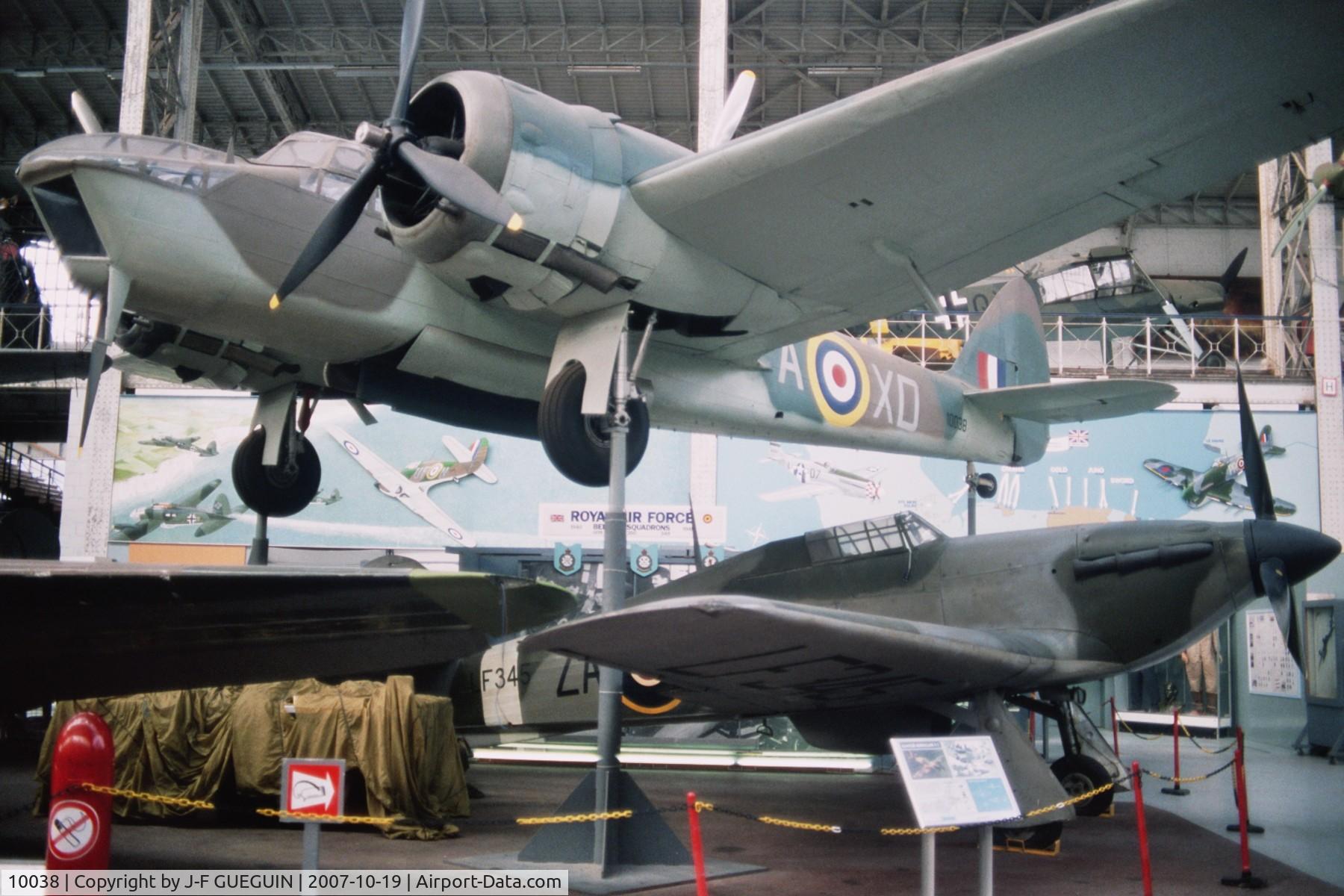10038, Bristol 149 Bolingbroke Mk.IVT C/N 880-207, Bolingbroke in c/s of RAF 139 squadron preserved in Belgian Musée Royal de l'Armée.