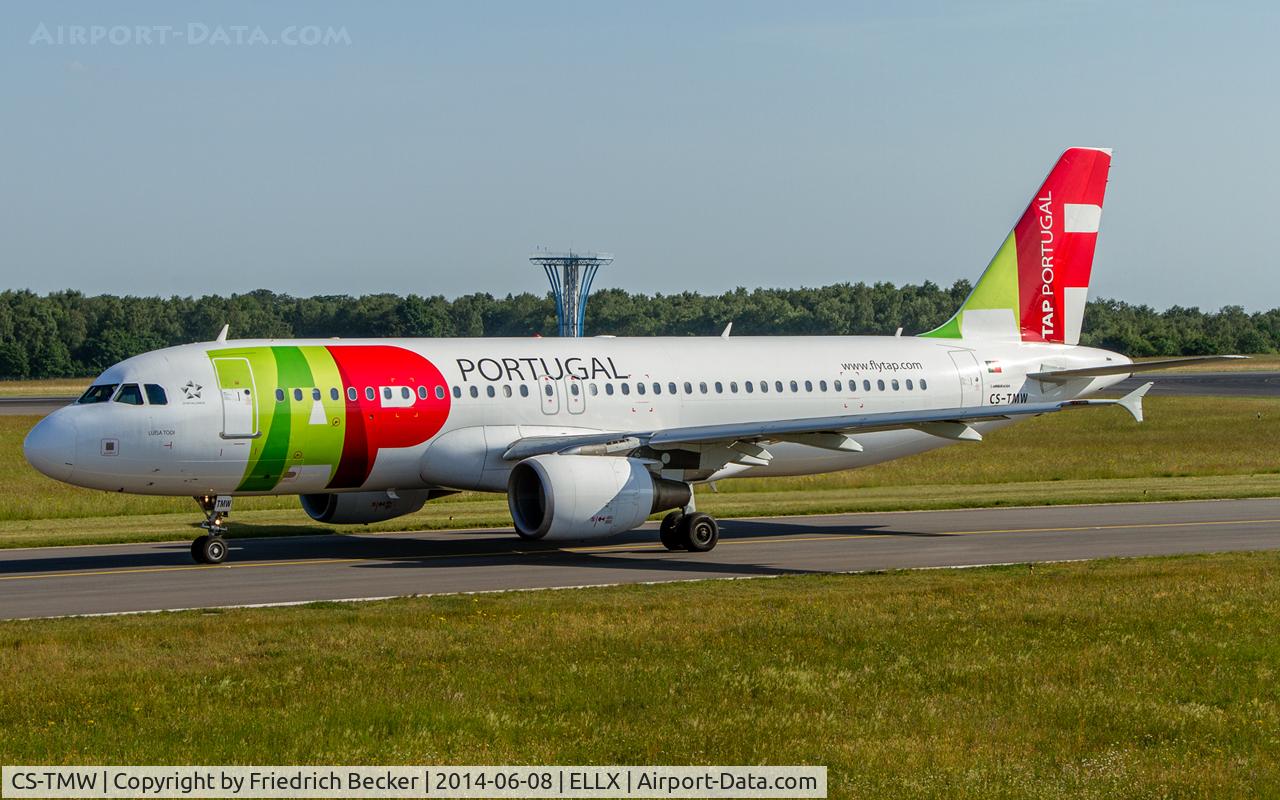 CS-TMW, 2001 Airbus A320-214 C/N 1667, taxying to the active
