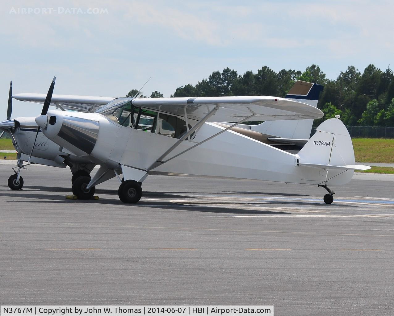 N3767M, Piper PA-12 Super Cruiser C/N 12-2699, NC Aviation Museum Fly In, June 7, 2014