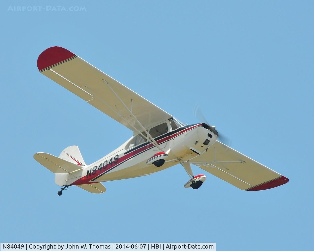N84049, 1946 Aeronca 7AC Champion C/N 7AC2736, NC Aviation Museum Fly In, June 7, 2014