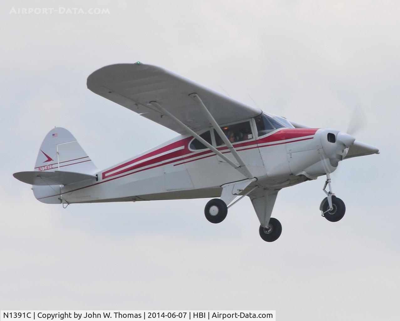 N1391C, 1953 Piper PA-22-135 Tri-Pacer C/N 22-1143, NC Aviation Museum Fly In, June 7, 2014