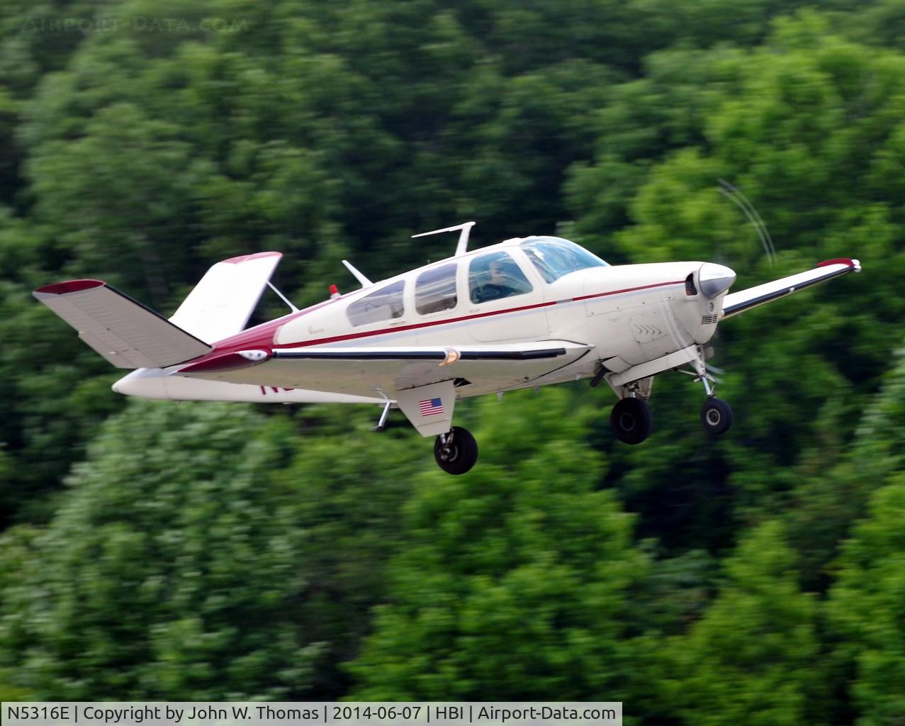 N5316E, 1959 Beech K35 Bonanza C/N D-5813, NC Aviation Museum Fly In, June 7, 2014
